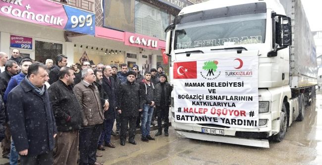 Mamak’tan Halep’e yardım eli!
