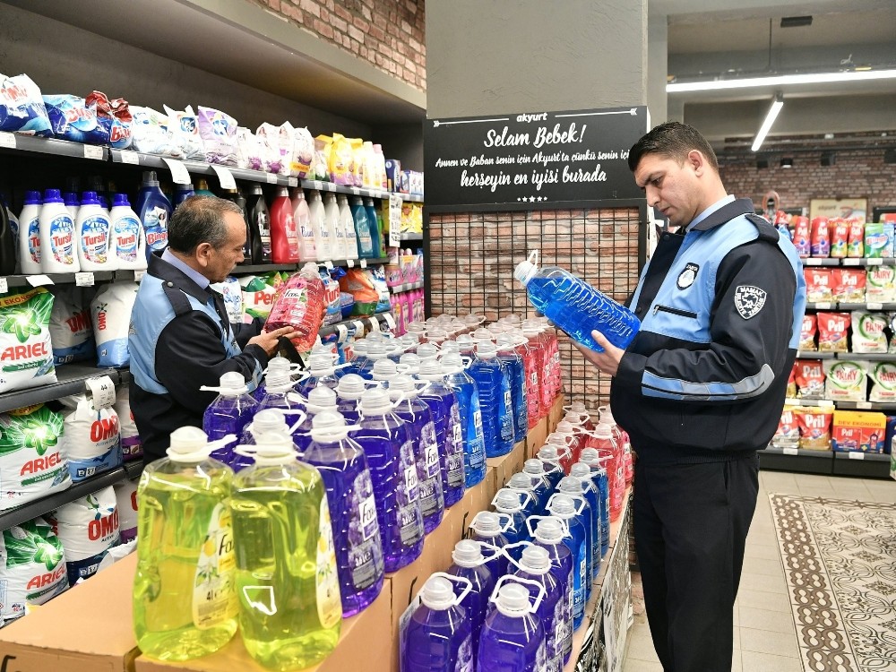 Mamak zabıtasından korona denetimi 