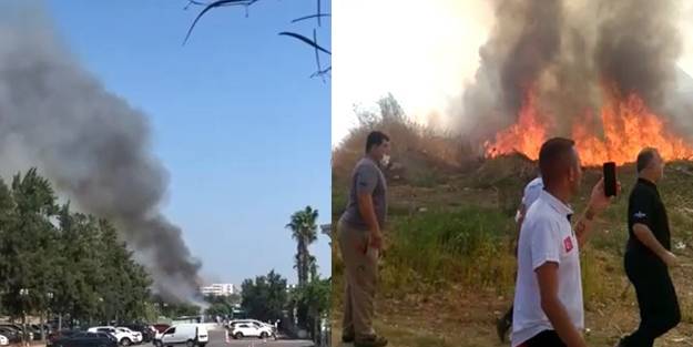 Manavgat'ta çıkan yangın korkuttu