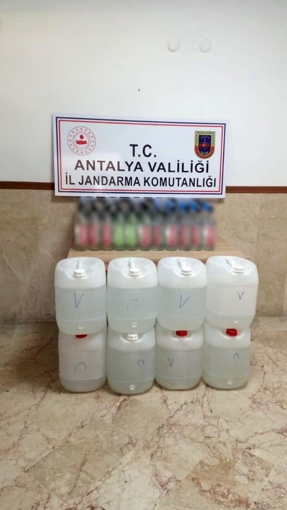 Manavgat’ta sahte içki operasyonu 