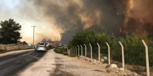 Manavgat’taki orman yangınında yeni görüntüler