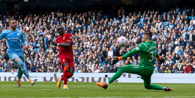 Manchester City ile Liverpool'un maçı nefes kesti