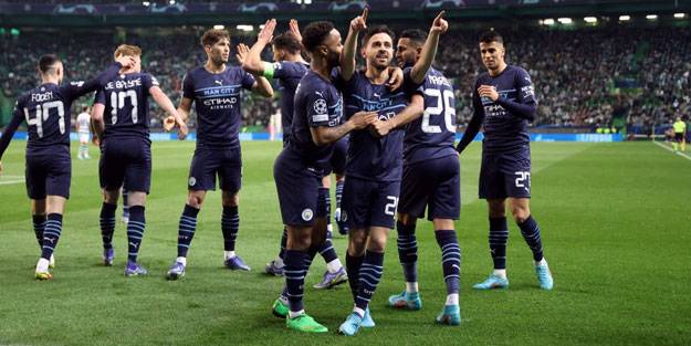 Manchester City, Lizbon'u gole boğdu