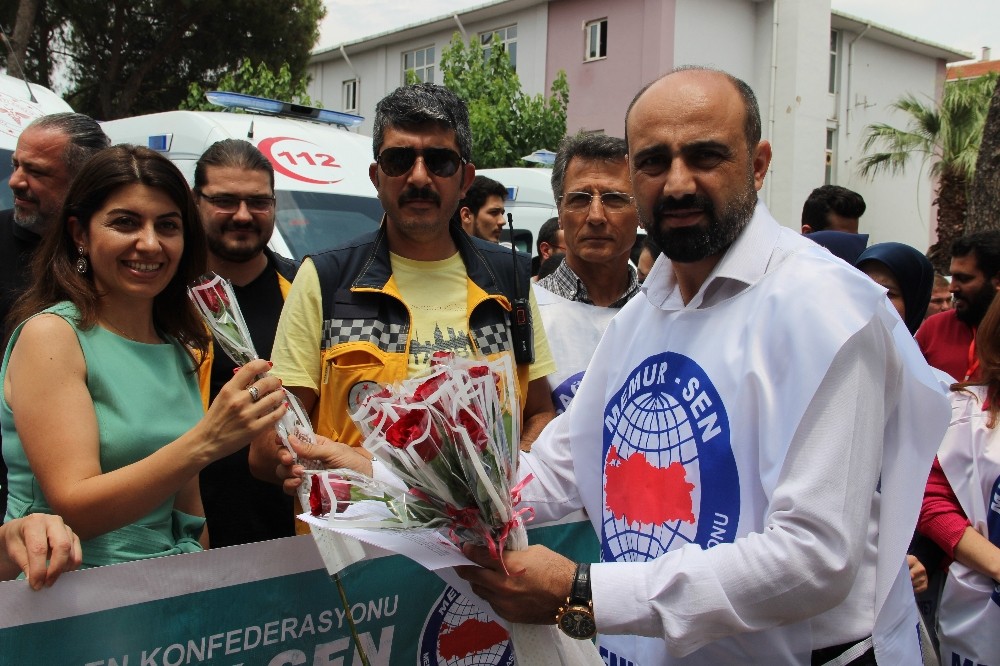 Manisa’da 112 çalışanlarına darp 