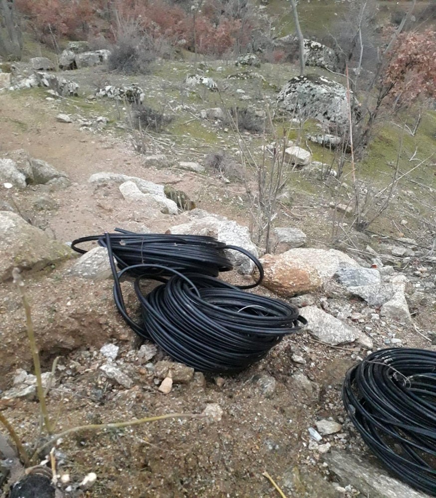 Manisa’da 75 bin lira değerindeki kabloları kestiler 