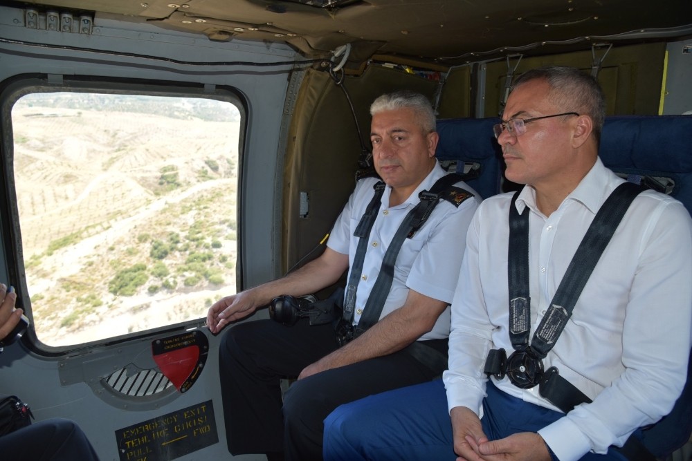 Manisa’da bayram trafiğine havadan denetim 
