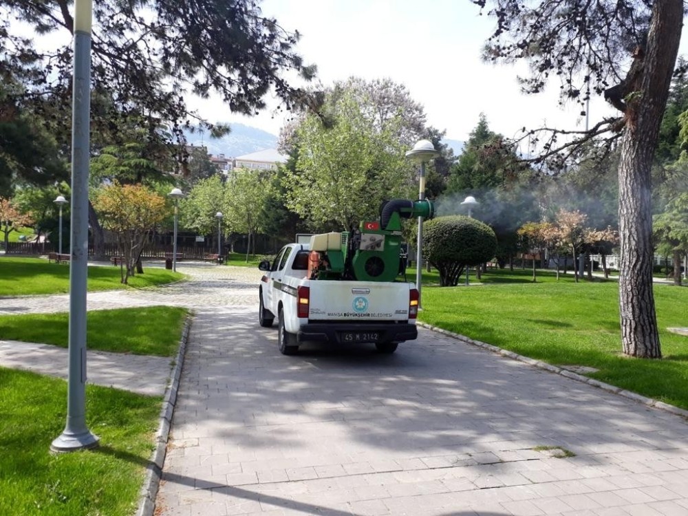 Manisa’da bir yandan virüsle, bir yandan da haşereyle mücadele 