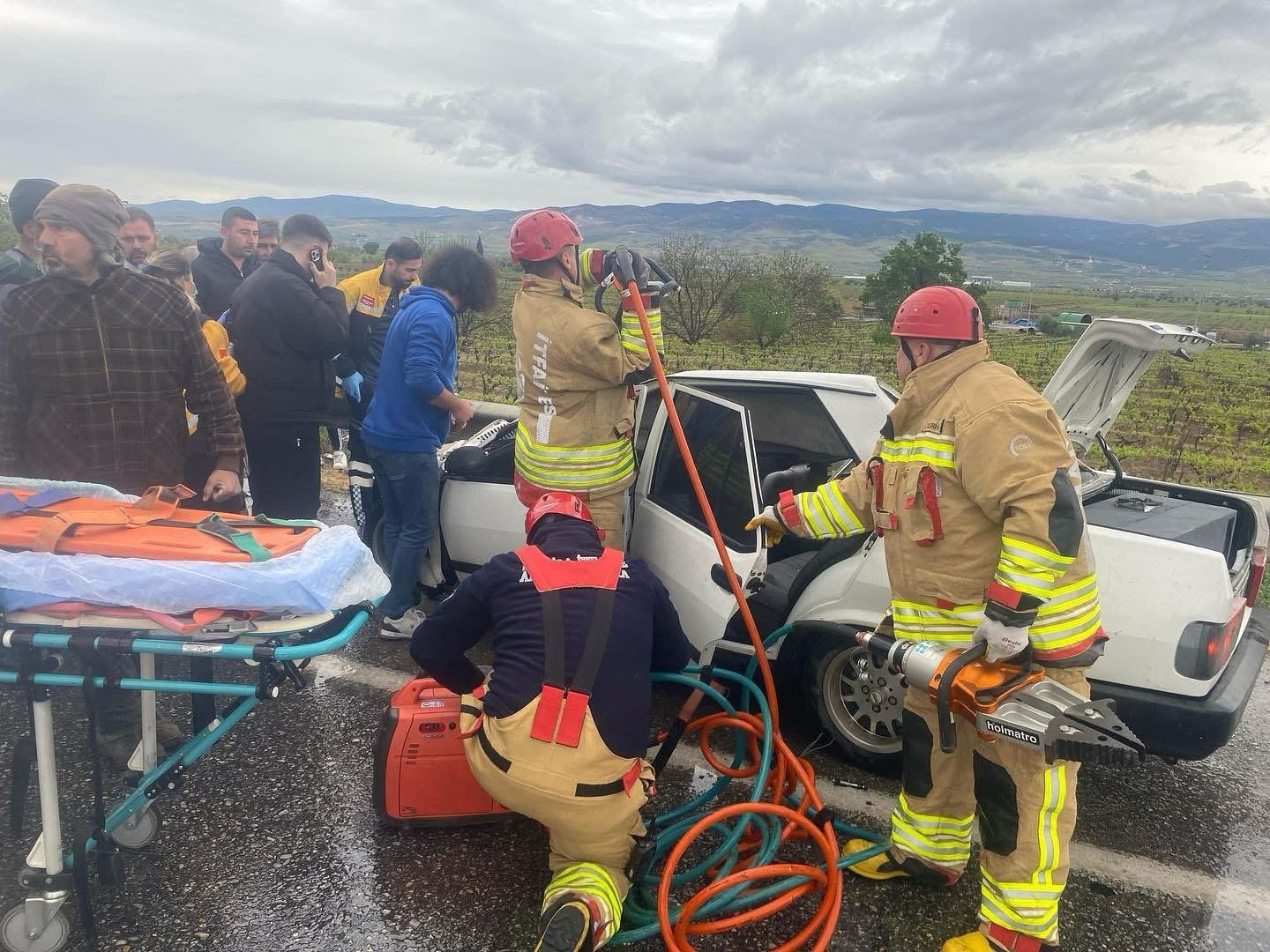 Manisa’da feci kaza: 5 yaralı