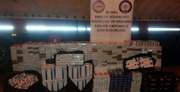 Manisa’da kaçak sigara operasyonu