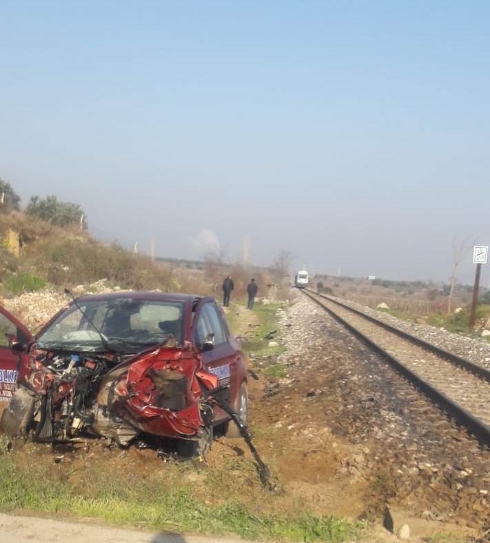 Manisa’da tren kazası: 1 yaralı 