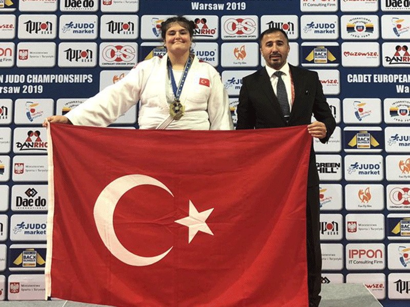 Manisalı judocu Avrupa üçüncüsü oldu 