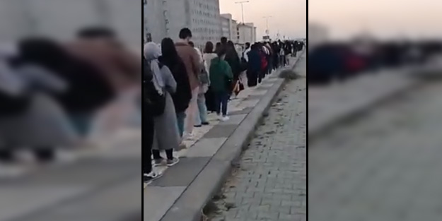 Mansur bu kuyruktan öğrenciyi sorumlu tuttu!