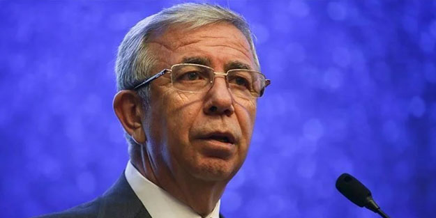 Mansur Yavaş HDP bayrağı eşliğinde konuştu