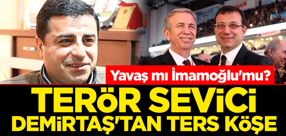 Yavaş mı İmamoğlu'mu? Terör sevici Demirtaş'tan ters köşe