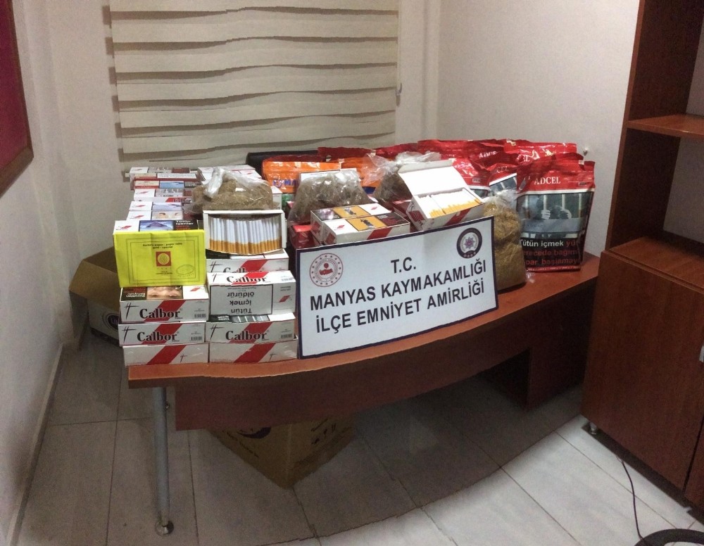 Manyas’ta kaçak tütün operasyonu 