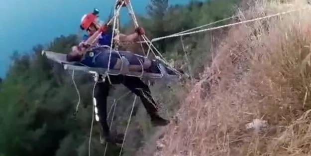 Manzara izlemek istedi! 30 metreden yuvarlandı