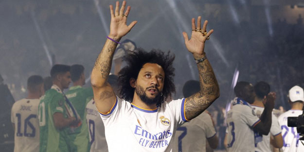 Marcelo, kupa töreninde Real Madrid'e veda etti