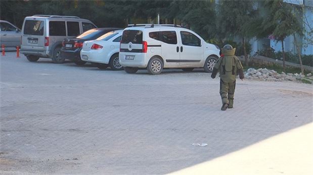 Mardin Artuklu ilçesinde şüpheli paket