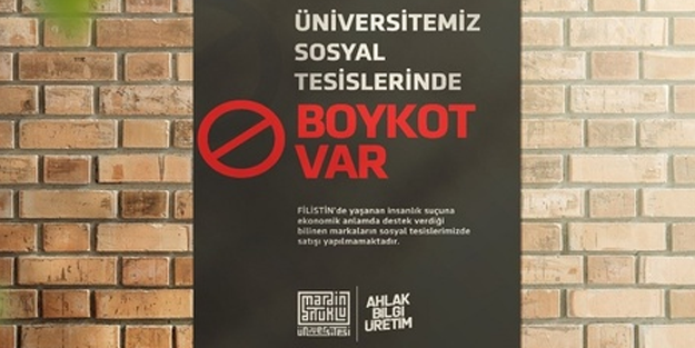 Mardin Artuklu Üniversitesi'nden İsrail'e boykot