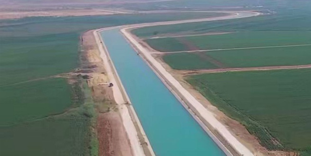 Mardin Ceylanpınar Ana Kanalı ile tarım arazileri suya kavuştu