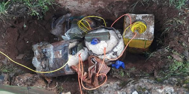 Mardin kırsalında bulunan 350 kilo patlayıcı imha edildi