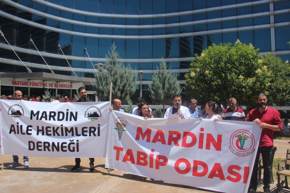 Mardin’de doktorların darp edilmesine tepki 
