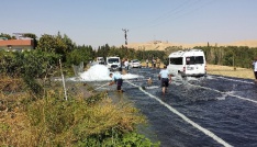 Mardin'de içme su borusu patladı