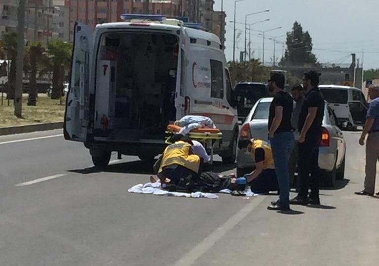 Mardin’de otomobilin çarptığı yaya yaralandı 