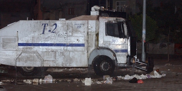 Mardin'de TOMA'ya saldırı