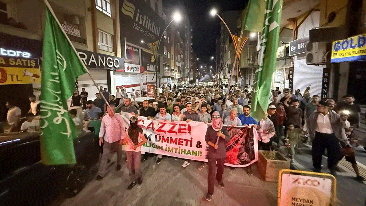 Mardin’de yürekleri ısıtan destek! Kızıltepe’de Gazze için dualar yükseldi