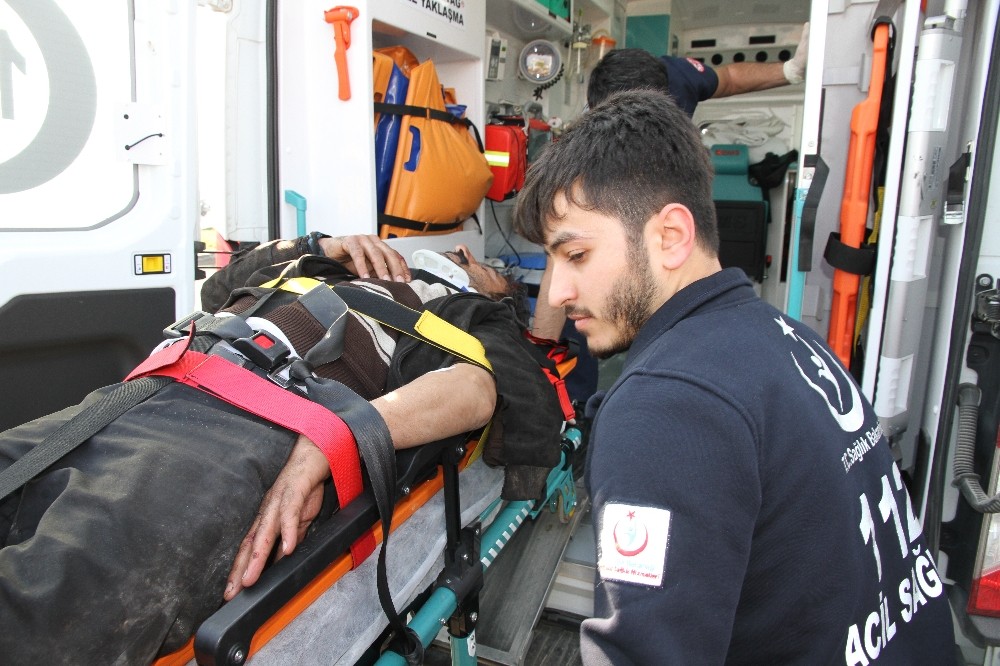 Mardin’de zincirleme kaza: 2 tır ve 1 tanker yandı, 3 kişi yaralandı 