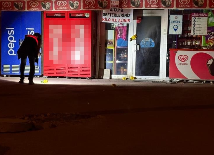 Markete molotoflu saldırı