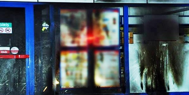 Markete molotoflu ve saldırı!