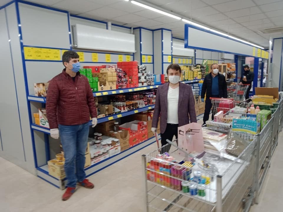 Marketlerde İçişleri Bakanlığınca alınan tedbirler doğrultusunda denetim yapıldı 