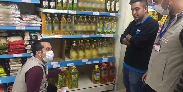 Marketlerde 'yağ stokçuluğu' ve 'fahiş fiyat' denetimleri