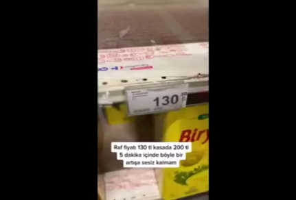 Marketlerin zam oyunu böyle ifşa oldu! Etikette başka kasada başka