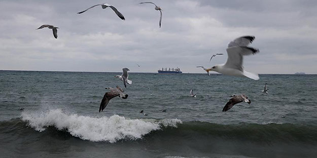 Marmara Denizi'nde ulaşıma poyraz engeli