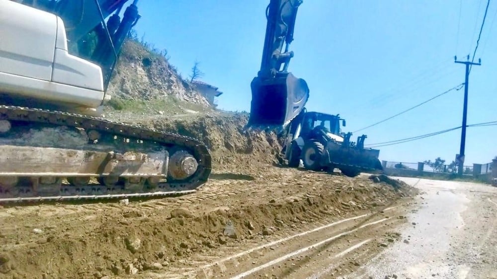 Marmara’da Çınarlı karayolu onarılıyor 