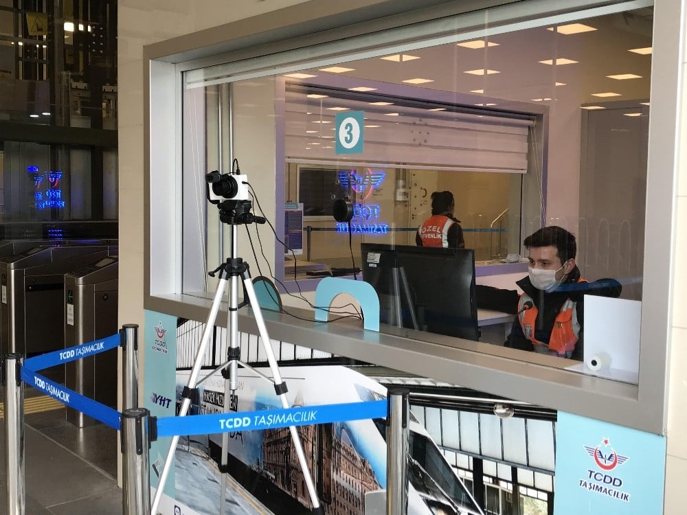 Marmaray istasyonlarında korona virüse karşı termal kamera dönemi 