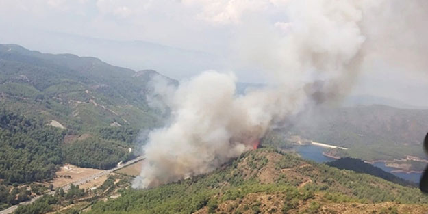 Marmaris'de korkutan orman yangını!
