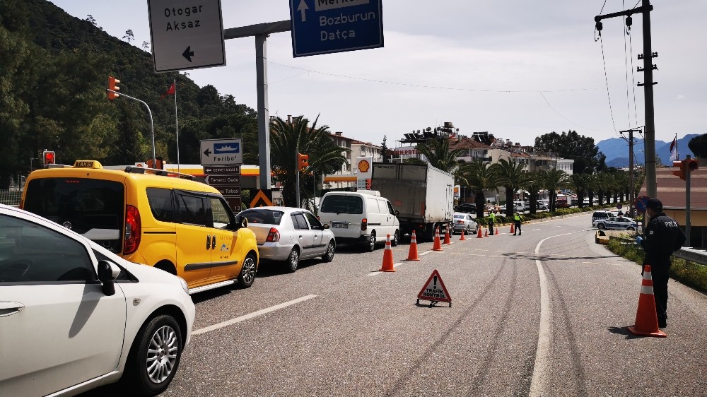 Marmaris’in tüm giriş noktaları kontrol altında 
