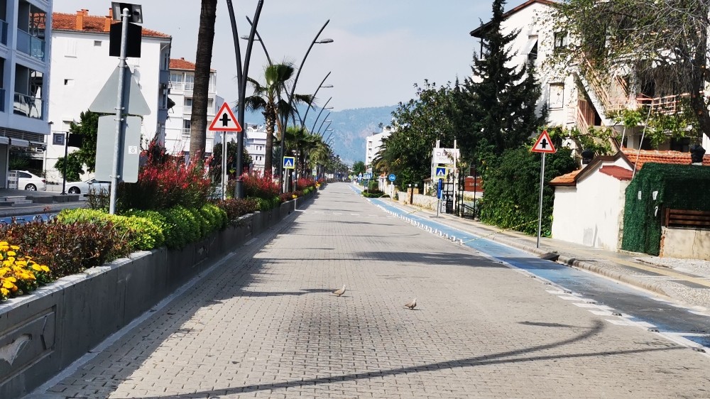 Marmarisliler hafta sonu evde kaldı 