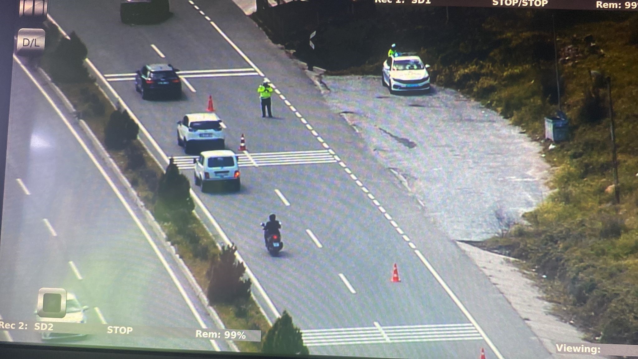 Marmaris’te havadan trafik denetimi