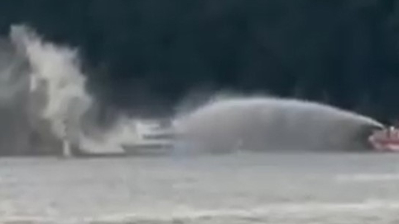 Marmaris'te motoryatta yangın çıktı