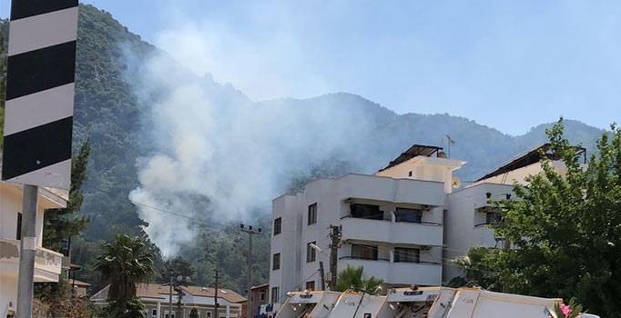 Marmaris’te orman yangını çıktı