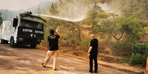 Marmaris’te TOMA’lar iş başında