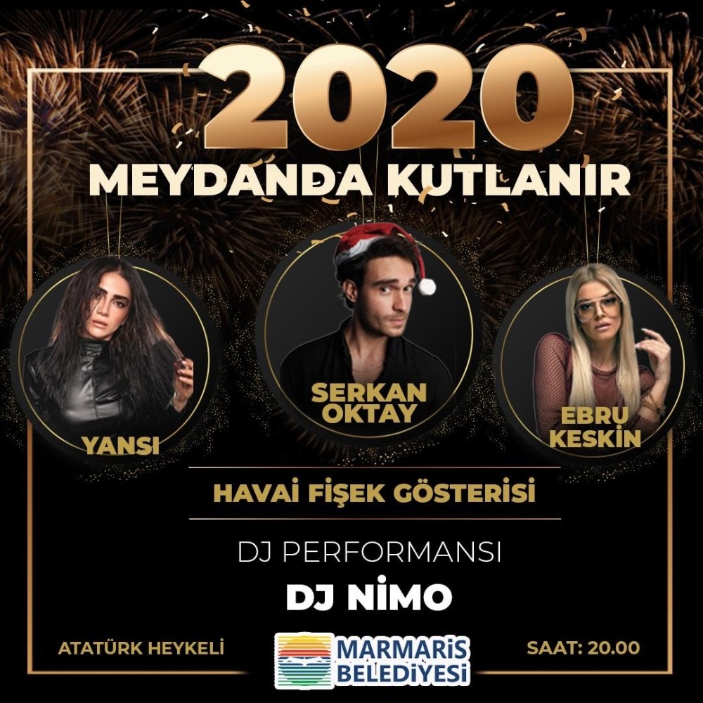 Marmaris’te yeni yıl coşku ile kutlanacak 