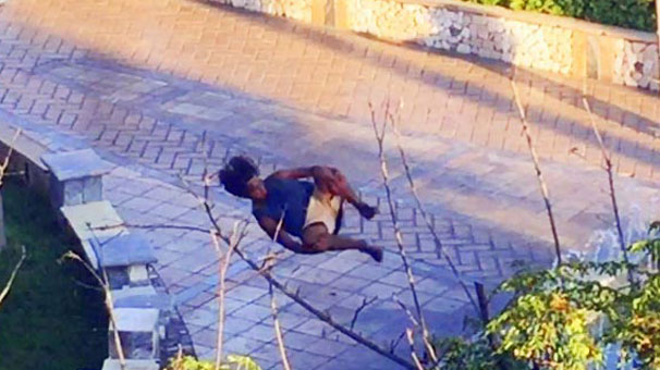Marmaris'teki gençten tehlikeli şov