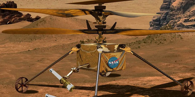 Mars'ta ilk helikopter kazası! NASA fotoğrafları paylaştı