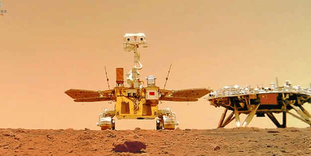 Mars'tan yeni videolar geldi! Çıkan sesler ürküttü